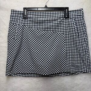 Navy and White Checkered Golf Skort size 14